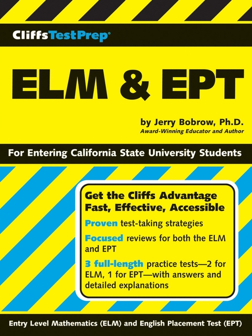 Cover image for CliffsTestPrep ELM & EPT